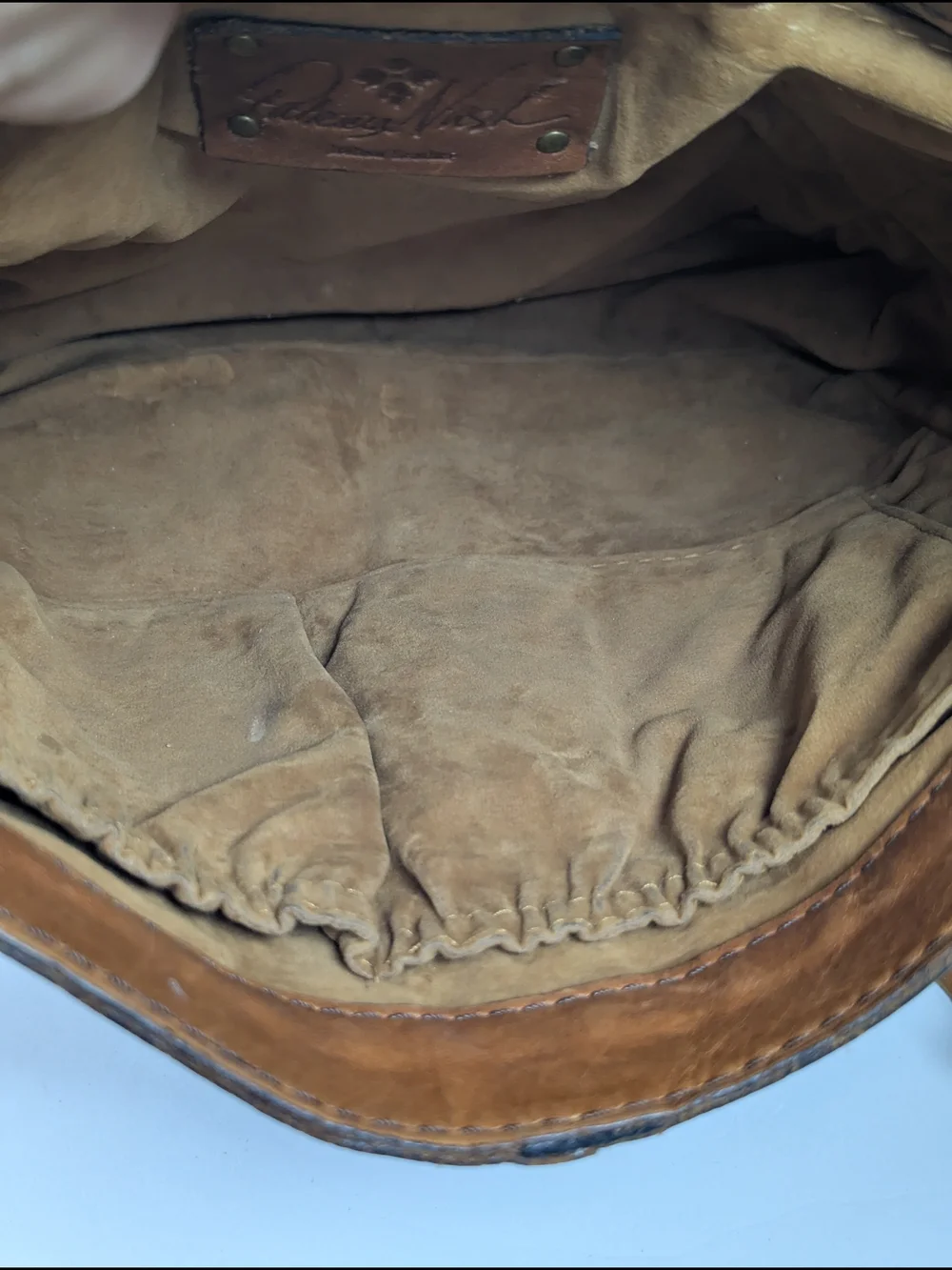 Patricia Nash Patchwork Armeno Genuine Leather Messenger Bag Crossbody Purse